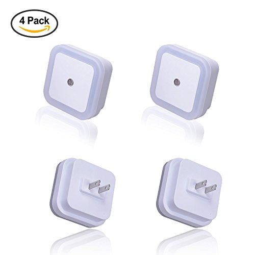Ilyever 4 pack 0.5w led night light lamp with dusk to dawn contro…