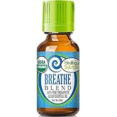 Healing Solutions Breathe Easy Organic Essential Oil - Pure & Undiluted Essential Oil Blend for Diffuser, Humidifier, Aromatherapy - 1 oz (30ml)