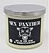 Sex Panther Candle ~ 3 Wick Scented Soy 14.5oz Candle ~ 80 Hour Burn Time ~ Aromatherapy Soy Candles ~ Made in USA by S&M Candle Factory (14.5 oz, White)