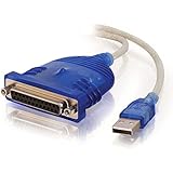 C2G/Cables to Go 16899 USB To DB25 Parallel Printer Adapter Cable, 6 Feet