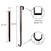 AnCintre Wreath Door Hanger, Adjustable 15 to 25 Inch Halloween Fall Wreath Hanger for Front Door Decor,Heavy Duty with 20LB Wreath Hook Holder for Welcome Sign for Front Door