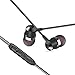 Earbuds, E&jing In-ear Earphones Metal Magnetic Headset Built in Mic 3.5mm Audio Jack Headphones (Black)