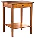 Winsome Studio Home Office, End Table, Honey