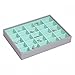 Stackers Dove Gray & Mint Green Classic 25 Section Jewelry box