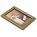 Dollhouse Miniature Frame Girl and Cat Mural Wall Painting 1:12 by Generic