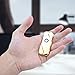 Coil Lighter USB Lighter Rechargeable Electric Lighter Windproof Cigarette Lighter Flameless Tesla Mini Thin Slim Lighters (Gold)thumb 2