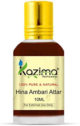KAZIMA Hina Ambari Attar Perfume Pure Natural Undiluted (10ml