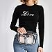 Clear Fanny Pack, BuyAgain Stadium Approved Waist Pack Durable Transparent PVC Cute Fanny Bag Purse With Adjustable Belt for Women Men, NFL Games, Concert, Travel, Events, Black