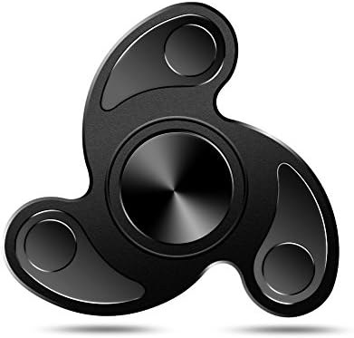 Fidget Spinner Edc Adhd fidget toy Ultra Durable High Speed 2-4 Min Spins Relief Toys Aluminum Alloy Material black by NuoYaRen