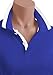 CLOVERY Women's Casual Design Short Sleeve PK Polo Shirts Cobalt Medium