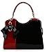 Scarleton Elegant Two Tone Satchel H14231001 - Red/Black