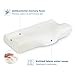 LANGRIA High-Density Memory Foam Bed Pillow CertiPUR-US Therapeutic Cervical Neck Pillow with Ergonomic Contoured Head Cavity Breathable Removable Cover for Back and Side Sleepers 25