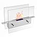 Moda Flame Lyon Ventless Indoor Outdoor Fire Pit Tabletop Portable Fire Bowl Pot Bio Ethanol Fireplace in White - Realistic Clean Burning Like Gel Fireplaces, or Propane Firepits