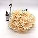 HoYuanFlo 10 Heads Dahlia Fake Flowers Artificial Dahlia Flowers Faux Flowers for Home Wedding Party Office Supplies (Champagne)