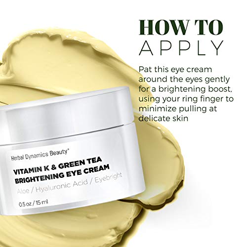 HD Beauty Vitamin K & Green Tea Brightening Eye Cream for Undereye