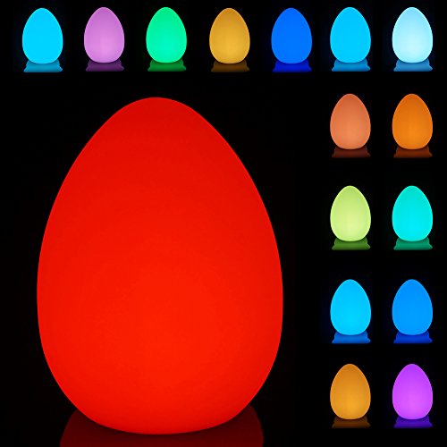 Nmdmisc 7-Inch LED Egg Lamp - Cordless, Waterproof, Rechargeable Night Light Mood Lighting Dimmable Great As Table Centerpiece Or Room Decoration - View #13