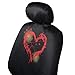BDK Prime 11pc Red Hearts Car Seat Covers Set