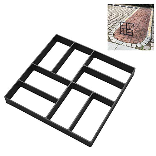 Pavement Mold Garden Walk Pavement Concrete Mould DIY Manually Paving Cement Brick Stone Road Concrete Molds Pathmate Moulds 4 Type 1pc - Thumbnail 2