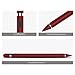 MoKo Active Stylus Pen, High Sensitivity and Precision Fine Point 1.5mm Copper Tip Capacitive Stylus for Touch Screen Devices ( iPhone X/ 8/ 8 Plus, Tablet, Smartphone, iPad, Samsung, etc.) - Wine Red