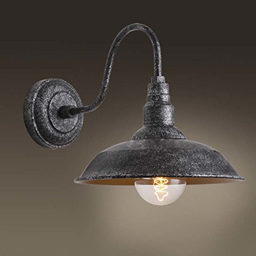 Litfad industrial gooseneck mottled black 10" wide…