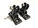 Vaughan Bros 180 Degree Bimini Universal Deck Hinge, Black Nylon, 1 Pair