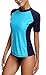 Maysoul Women's Short Sleeve Rash Guard Swimsuit UPF Swim Shirt Athletic Tops