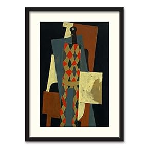 Black Framed Canvas Wall Art Famous Painting Home Artwork Decoration for Living Room, Bedroom - 23x31 inches