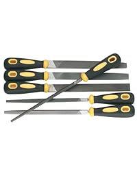 Woodstock d3112 File Set con asas de goma, 6 Piece