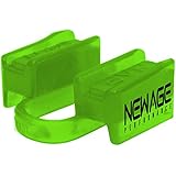 New Age Performance 6DS Sports and Fitness Weight-Lifting Mouthpiece - Lower Jaw - No-Contact - Includes Case - Lime Green
