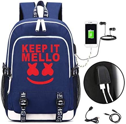 Vivila Anti Theft Luminous Laptop Backpack with USB Charging Port, Unisex Backpack College School Travel Backpack Daypack