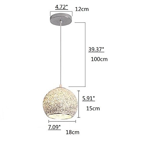 Pendant Lighting For Kitchen Island Aluminum shade Ceiling Light Bar Modern Ceiling Lamp Office Chandelier Lighting Silver Lights Bulb Include 1 pcs Lamp UNICASA