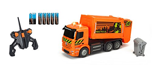 Dickie Toys 201119084 - RC Antos Garbage Truck, Ferngesteuertes Müllauto von Mercedes Benz, 40cm – Bild 6