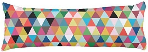 Himoud Colorful Geometric Patterned Body Pillow Covers Cases With Double Sided 20"x54"