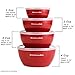 KitchenAid KC176BXERA Prep Bowls with Lids, Set of 4, Red