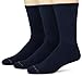 Carhartt Men's 3 Pack Work Wear Cushioned Crew Socks, Navy, Shoe Size: 6-12