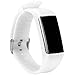 TUSITA Band for Polar A360 A370 - Silicone Replacement Strap Bracelet Wristband with Screen Protector - Smart Watch Accessories(White)