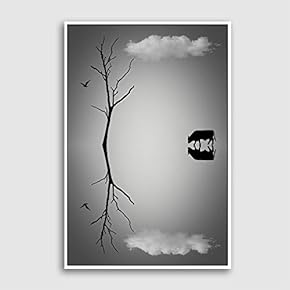 Framed Canvas Wall Art for Living Room, Bedroom Sky Canvas Prints for Modern Home Decoration Ready to Hang - 16"x24" inches