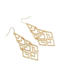 Pendientes de gota para mujer D ExcEED, envueltos en oro, pendientes colgantes de gota