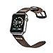 Apple Watch Band 42mm iWatch Band, ERWUBALA Genuine Cowhide Leather Apple Strap, Premium Vintage Replacement Watchband with Steel Clasp Classical Buckle Fits all Apple watch Model Series 3 2 1
