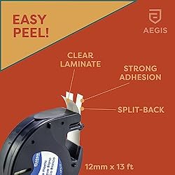Aegis Adhesives 6-Pack (6 Color) Label Tape