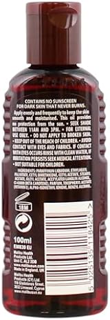Malibu Sun Bronzing Fast Tanning Oil Coconut 100ml Beta Carotene Water Resistant view 2