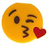 Dash Charms: Kiss Emoji 2600mAh Portable Charger Power Bank For iPhone, Android & Tablets. Cute & Funny Gift. Includes Micro USB Cable.