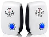 Sijay Ultrasonic Pest Repeller- Pest Control Ultrasonic Repellent (2-Pack) - Electronic Plug-In Repeller for Insect And Rodent , (White)