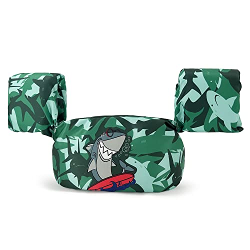 Silfrae 3-5 Years Kids Swim Vests Toddlers Swim Floatation Vest Kids Pool Swimmies 30 to 50 lb (Green Camo Shark) at Amazon