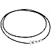FIBO STEEL 2mm Mens Womens Necklace Leather Cord Chain, 18 inches