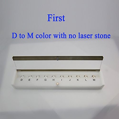 The Specifications of Diamond Weight and D to M White Color Round Shape with Laser Cubic Zirconia Loose Gemstone Diamond Tester Tools (Size Sets)