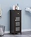 SPIRICH Bathroom Storage Floor Cabinet, Bathroom Cabinet Free Standing with Single Drawer and Adjustable Shelf (Espresso) (Espresso)