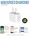 iPhone 8 Charger set, iPhone X / 8/8 Plus / 7 Plus / 7 /6S plus / 6S / 6 Charger 5W - 1 Amp Power adapter Apple MFi Certified Lightning to USB Cable Kit by Ixir – (1 Wall Charger + 1 Cable)…
