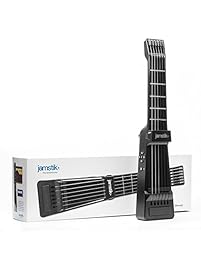 Jamstik+ Black Portable App Enabled MIDI Electric Guitar, for Beginners and Music Creators, iOS, Android & Mac Compatible, with Bluetooth Connectivity, Powered by Zivix