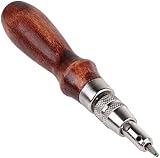 UPTON 7-in-1 Adjustable Stitching Groover Creasing Edge Beveler Leather Tool view 3